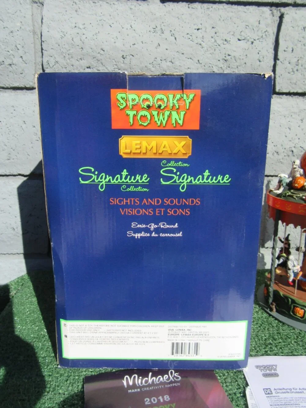 Lemax Spooky Town Eerie Go Round Halloween Village Carnival Ride 2018 #84331